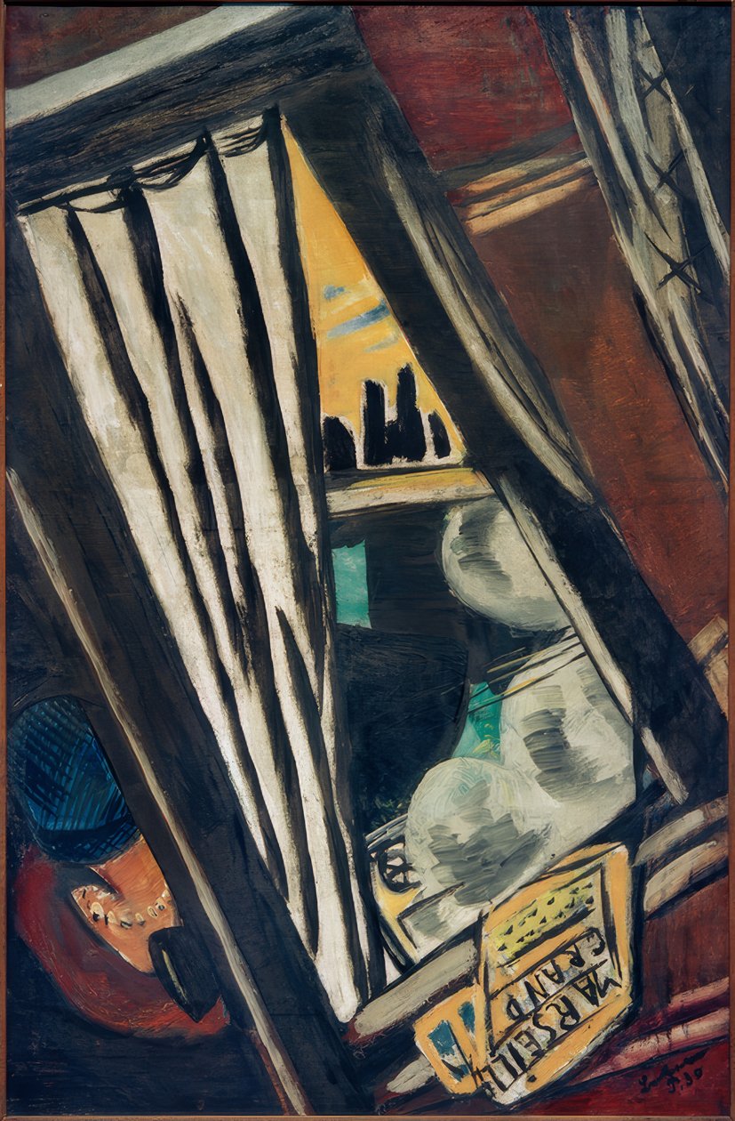 Golden Arrow: Uitzicht vanuit de D-trein door Max Beckmann