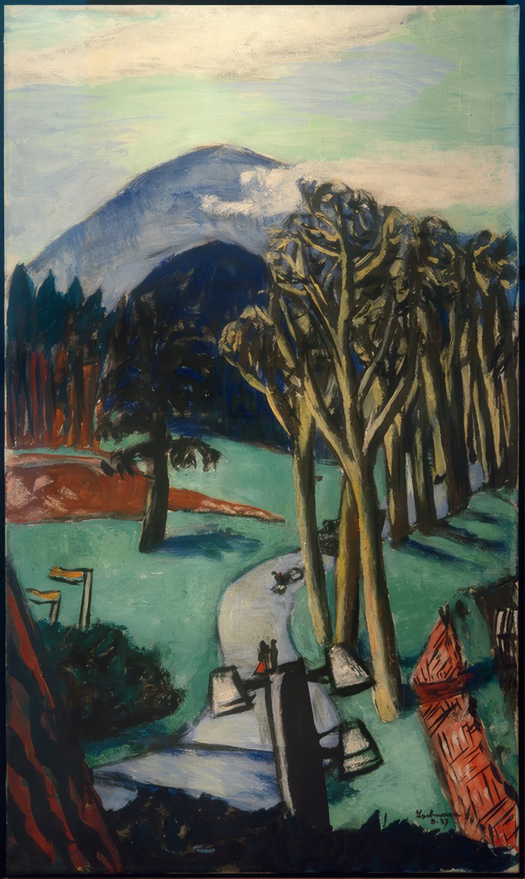 Golfbaan Baden-Baden door Max Beckmann
