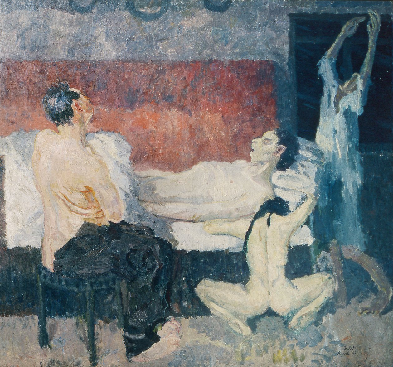 Grote Scène van Agonie door Max Beckmann