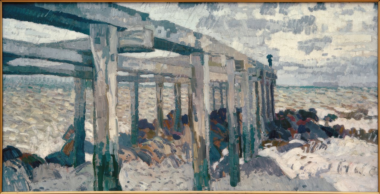 Grote Bühne door Max Beckmann