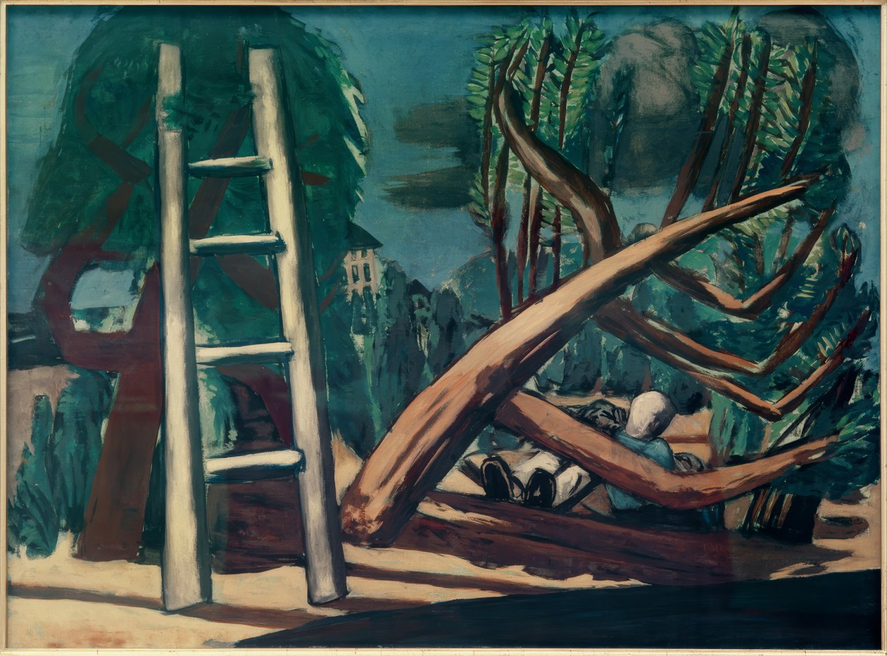 Grote onweerslandschap door Max Beckmann