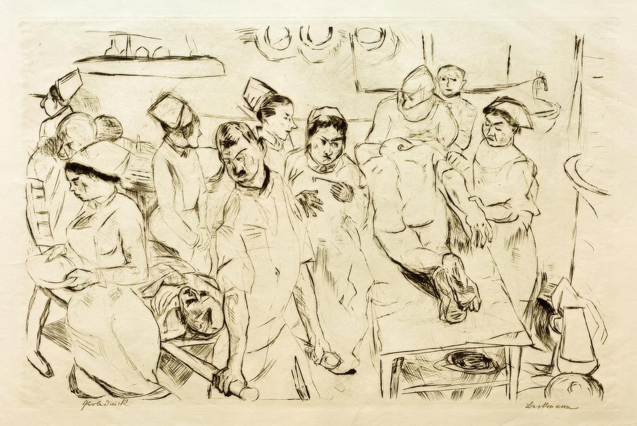 Grote operatie door Max Beckmann