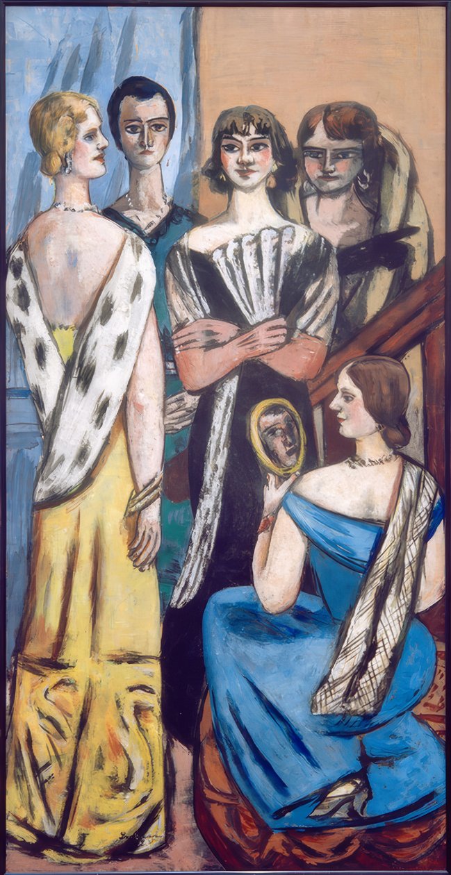 Groot vrouwenbeeld (vijf vrouwen) door Max Beckmann