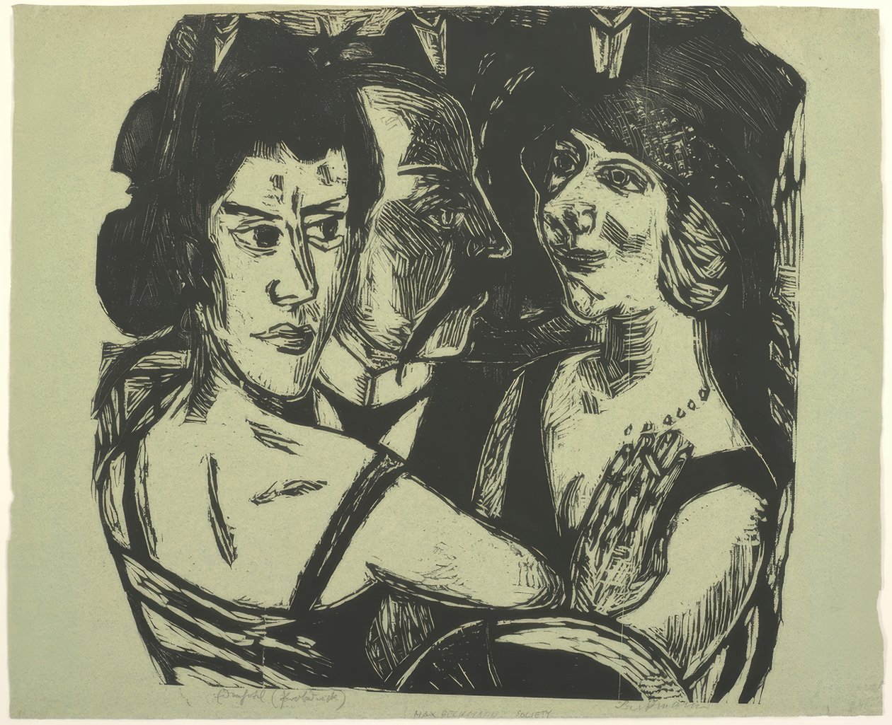 Groepsportret, Eden Bar door Max Beckmann