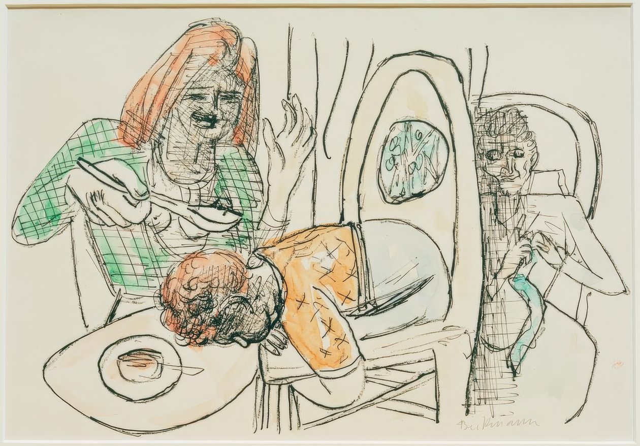 Ik eet mijn soep niet door Max Beckmann