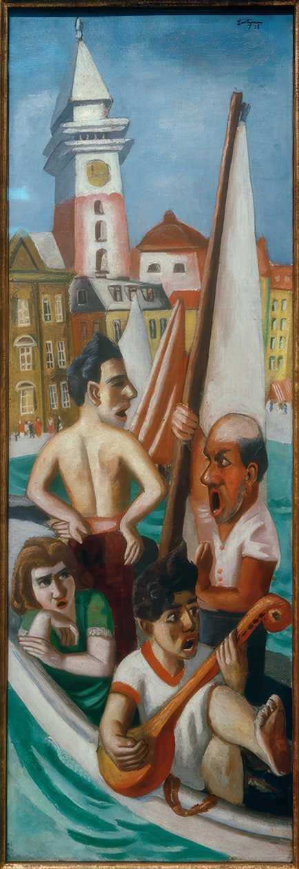Italiaanse Fantasie door Max Beckmann