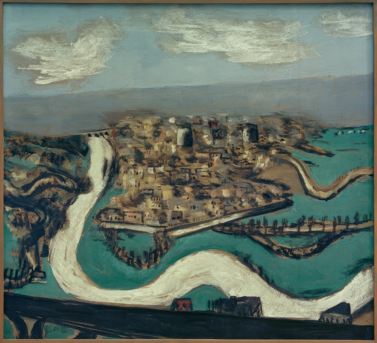 Landschap Saint-Germain door Max Beckmann