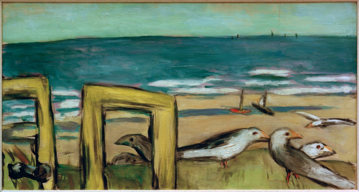 Meeuwen, zonnig door Max Beckmann