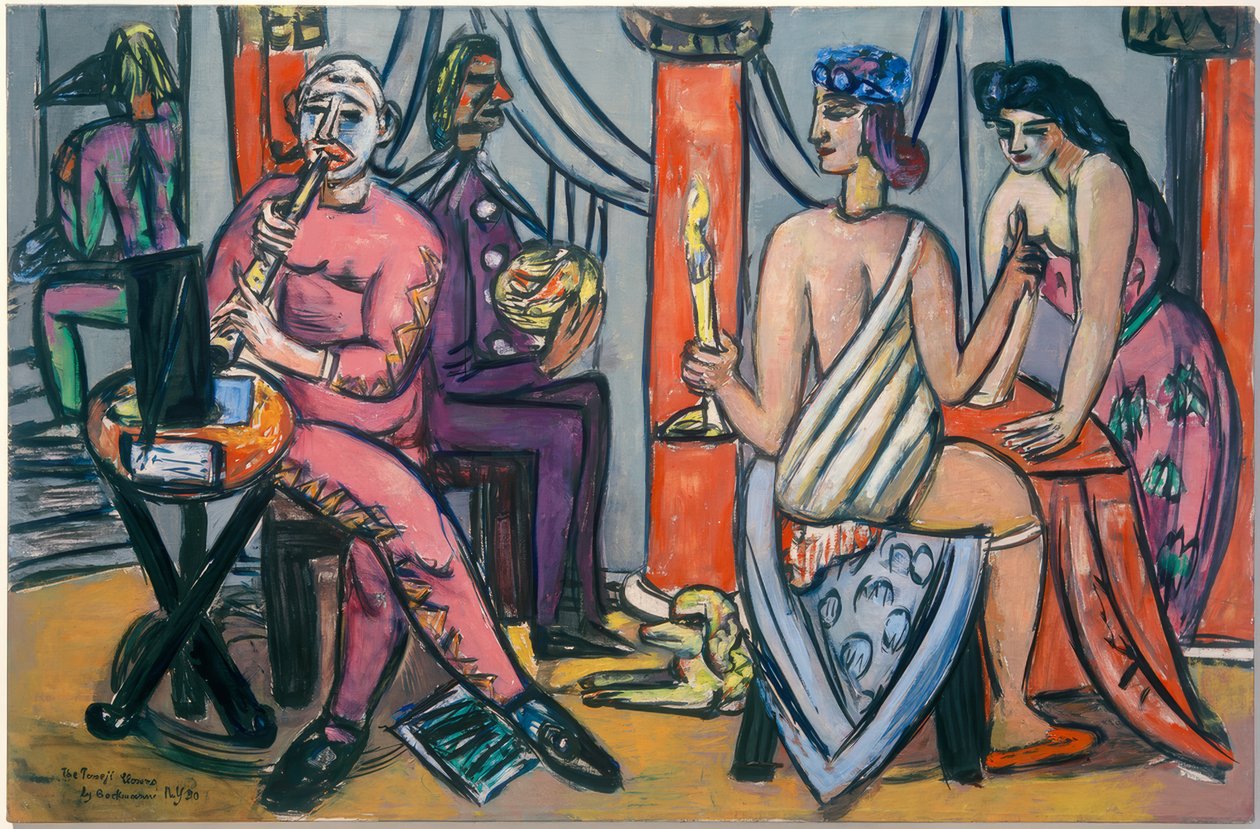 Pompeï-Clowns door Max Beckmann