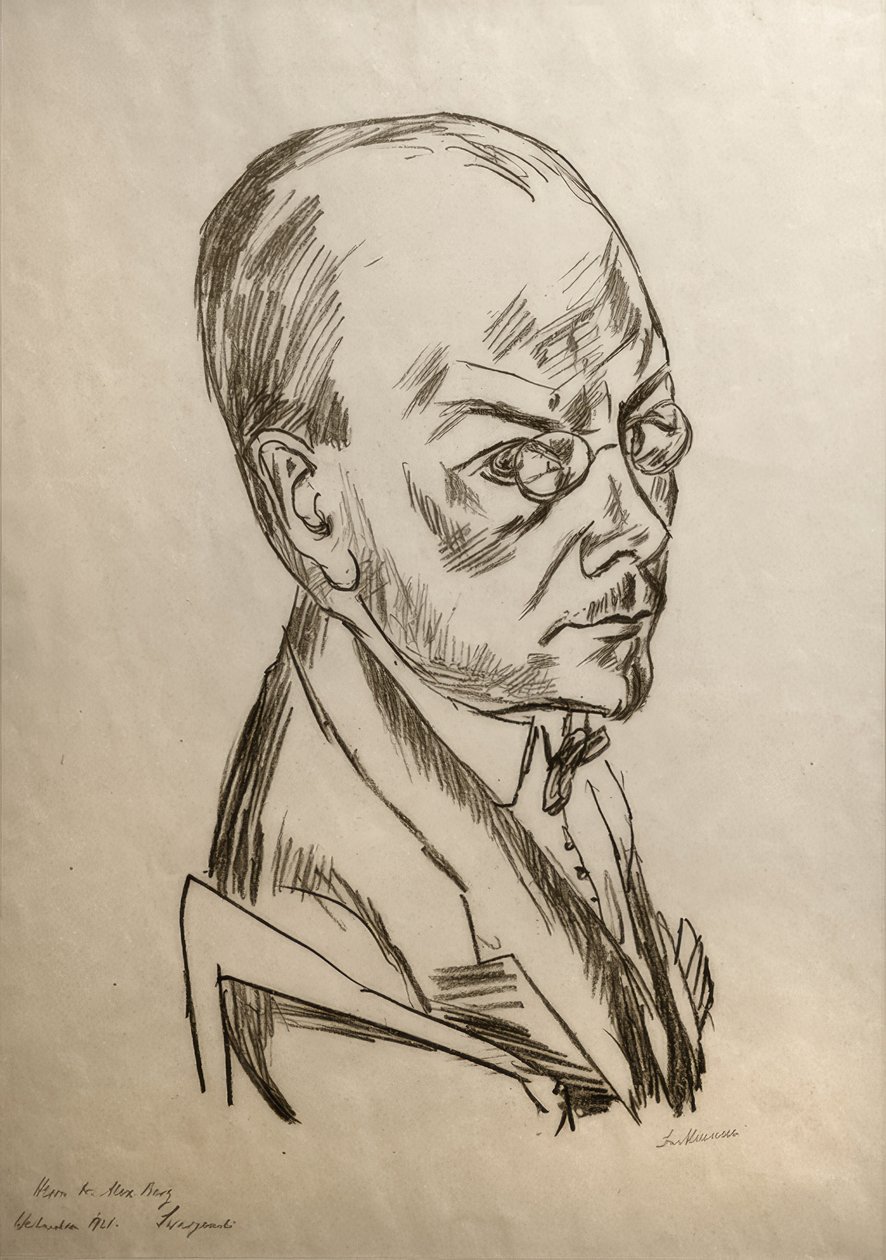 Portret Georg Swarzenski door Max Beckmann