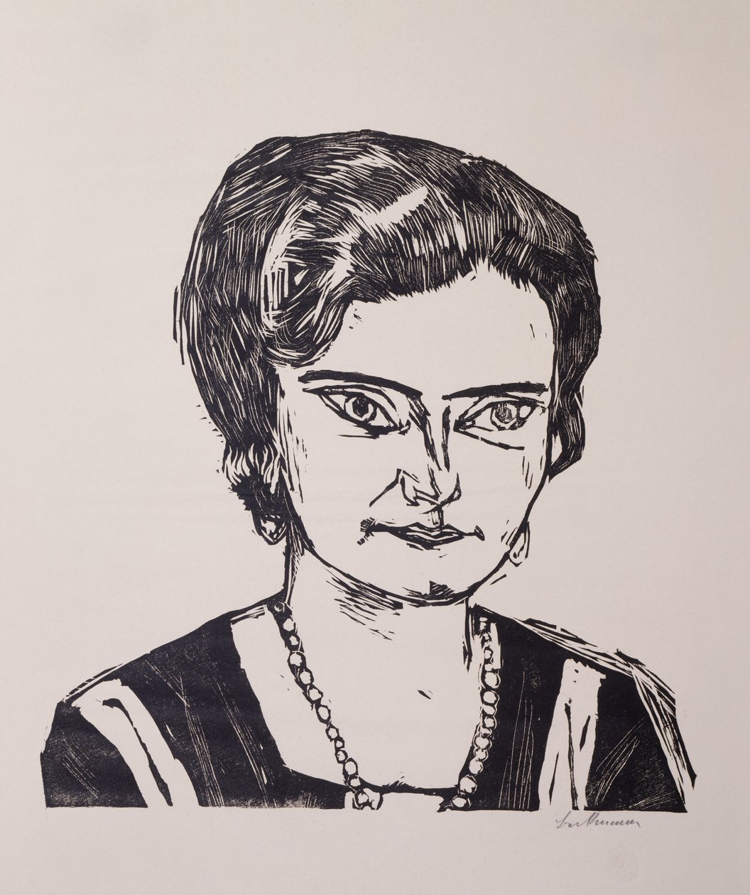 Portret van Frau HM (Naila) door Max Beckmann