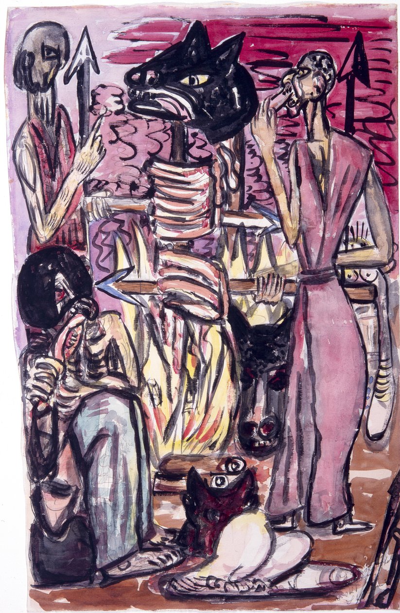 Offermaaltijd door Max Beckmann
