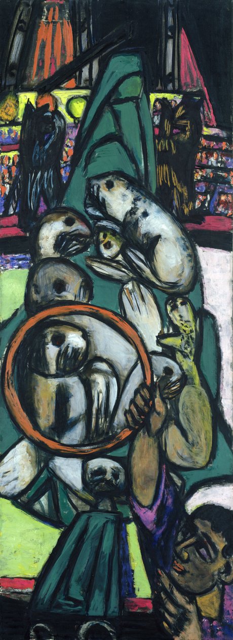 Zeeleeuwen in het circus door Max Beckmann
