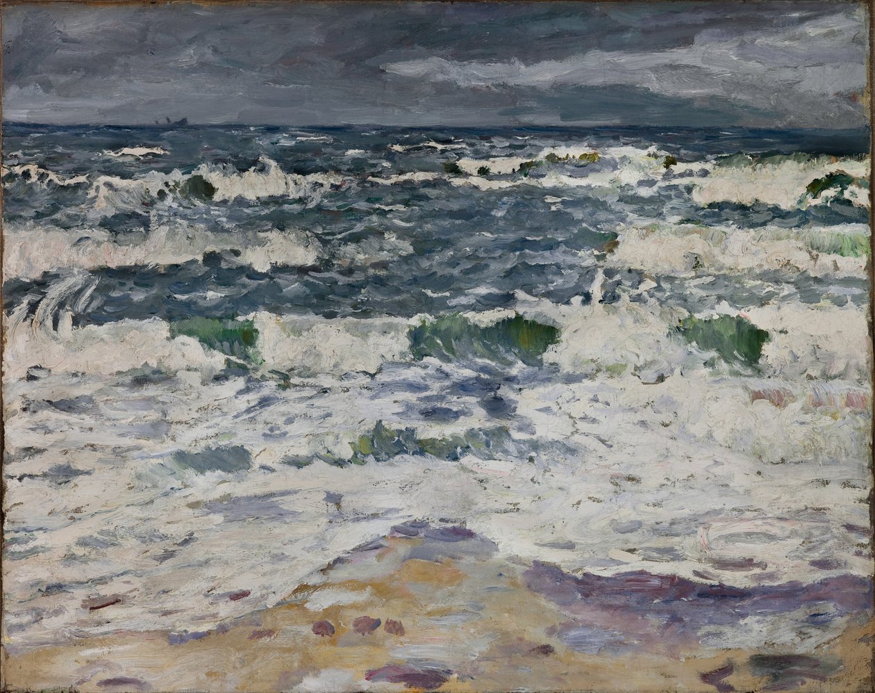 Zeegezicht, ca. 1907 (olieverf op doek) door Max Beckmann