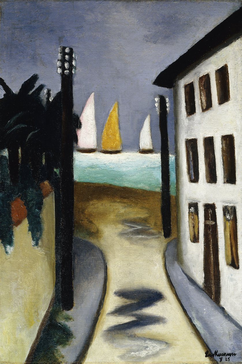 Klein Landschap, Viareggio door Max Beckmann