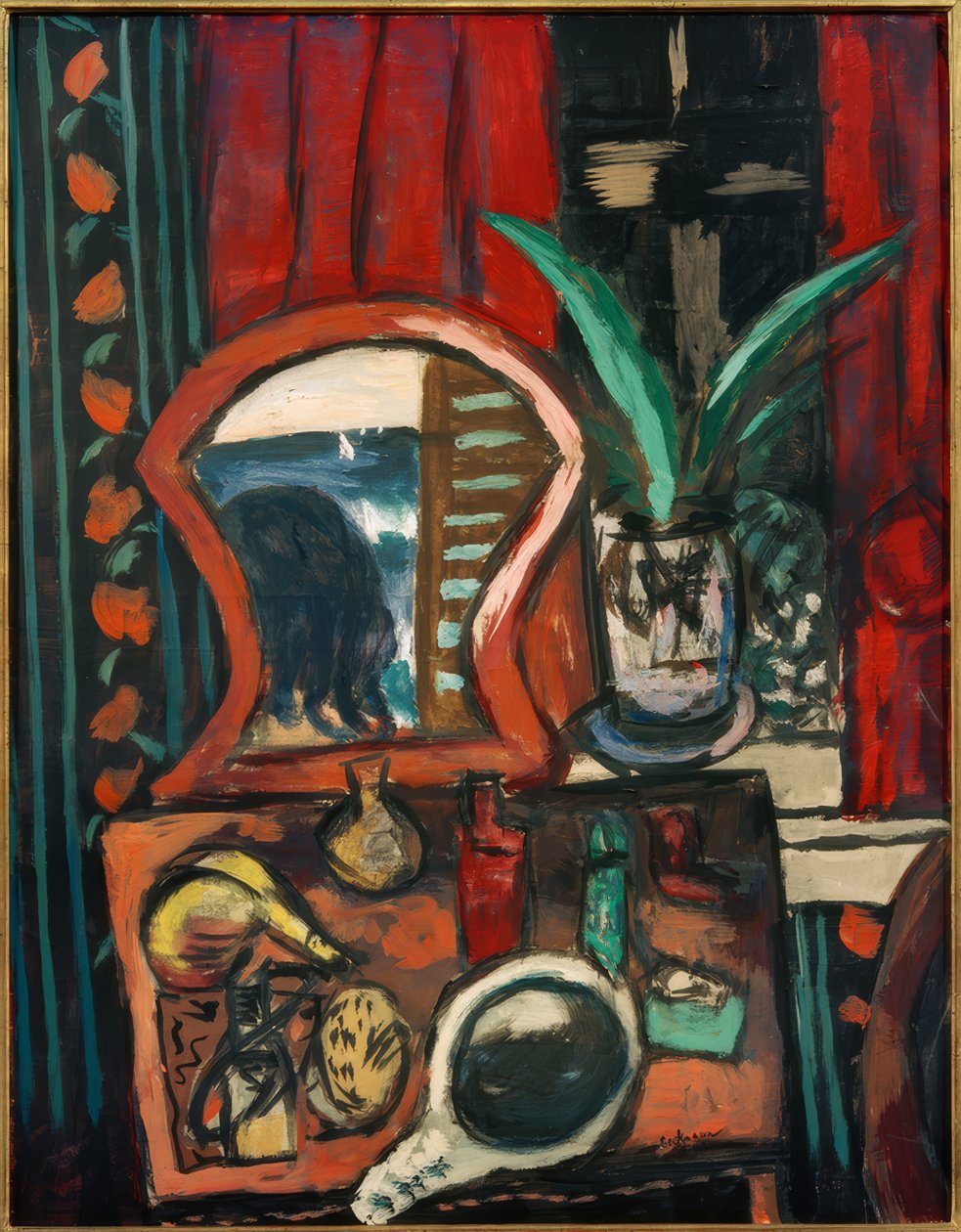 Stilleven met Toilettafel door Max Beckmann
