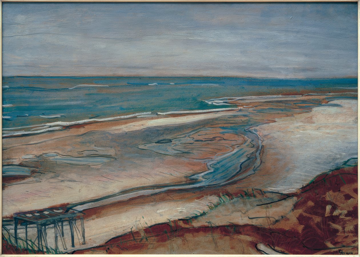 Strandlandschap door Max Beckmann