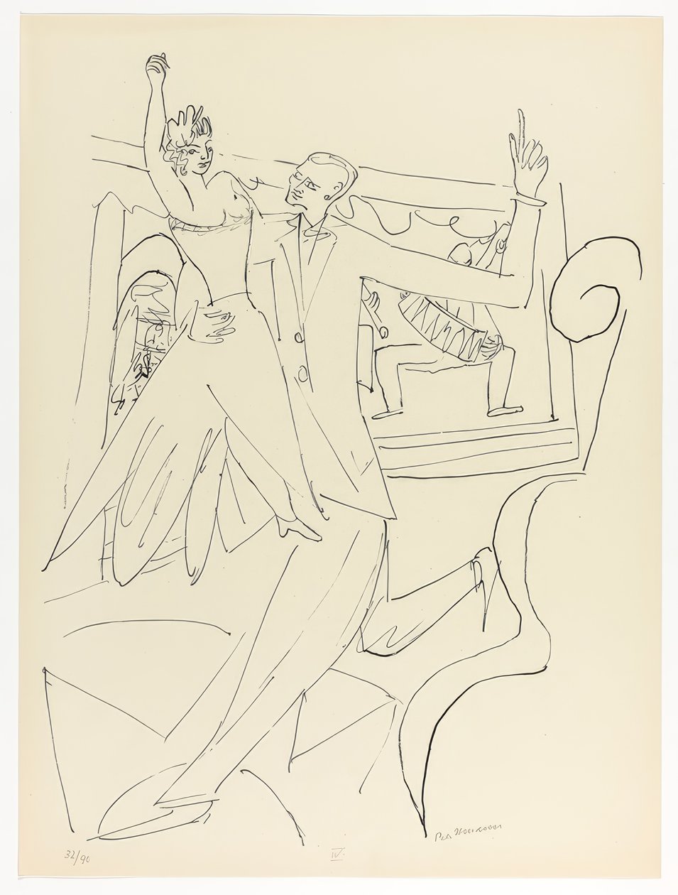 Tango, plaat vier uit Day and Dream door Max Beckmann