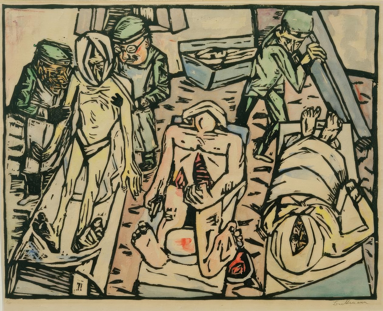 Dodenhuis door Max Beckmann