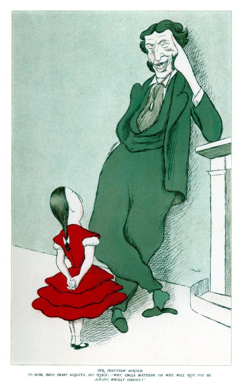 Matthew Arnold 1822-1888 en zijn nicht, 1904 door Henry Maximilian Beerbohm