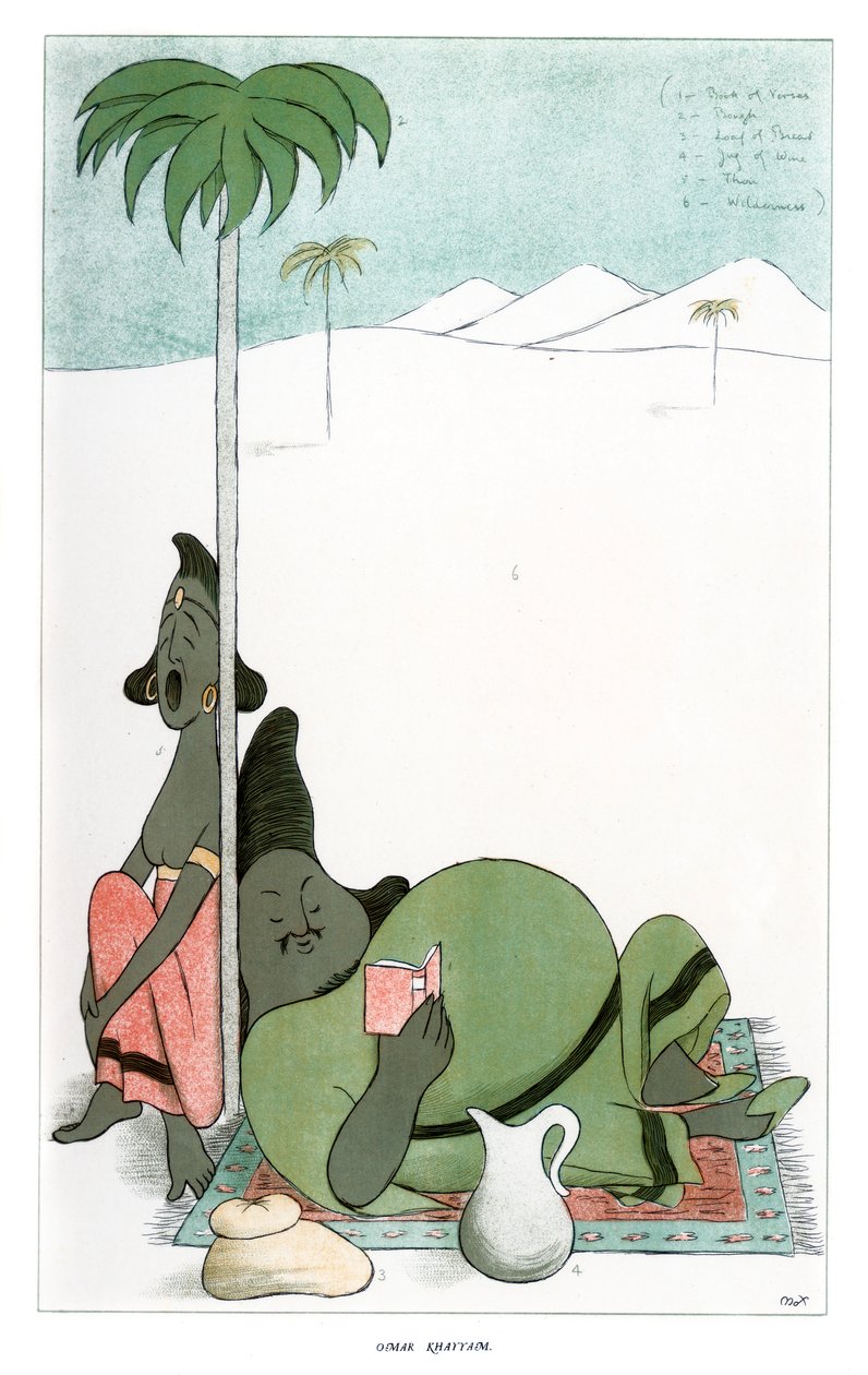 Omar Khayyam, 1904 door Henry Maximilian Beerbohm