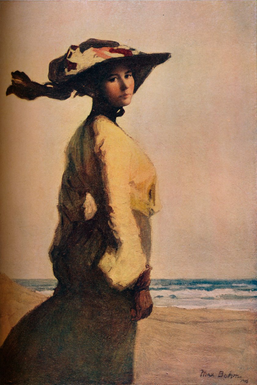Portret van Madame B, 1905 door Max Bohm