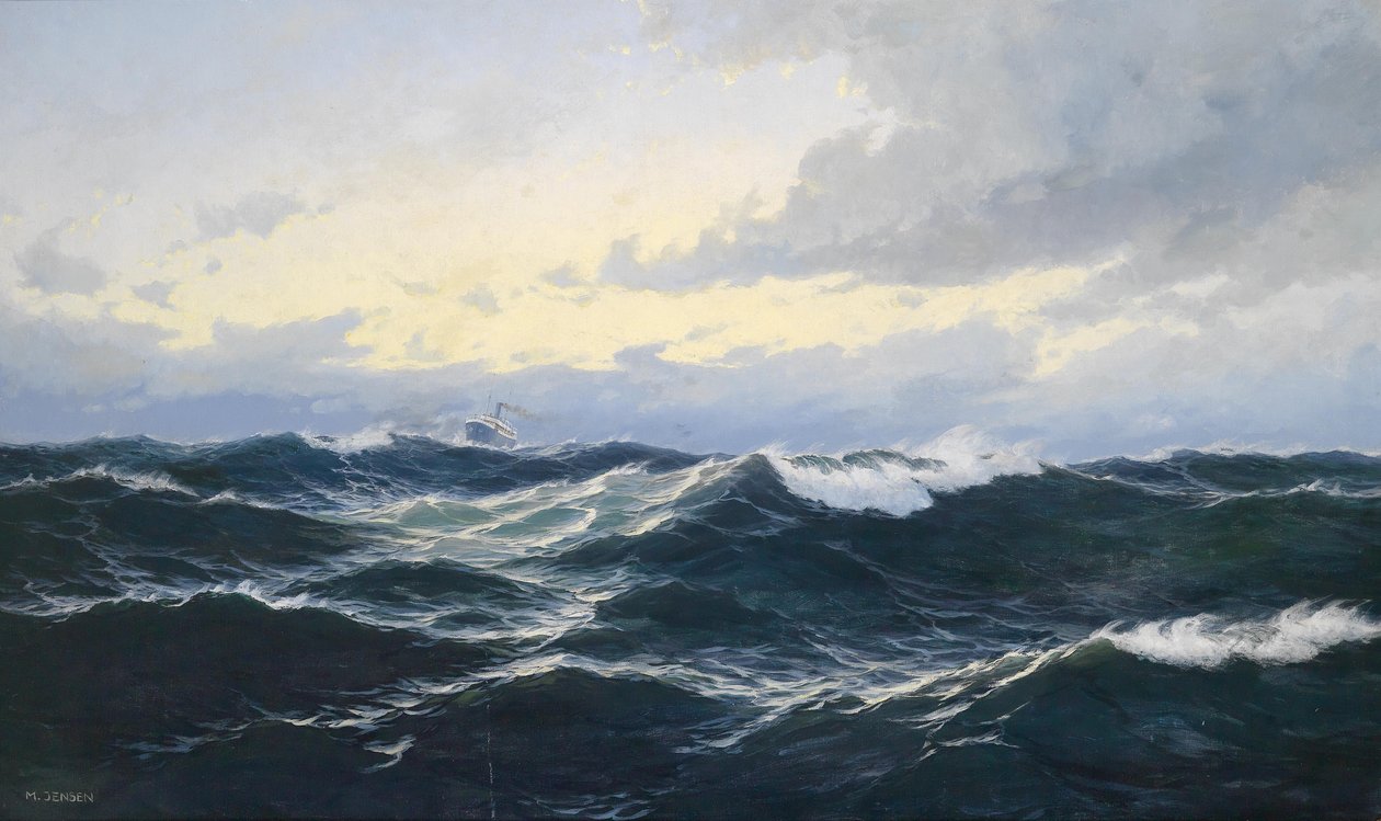 Marinestuk met stoompan door Max Jensen