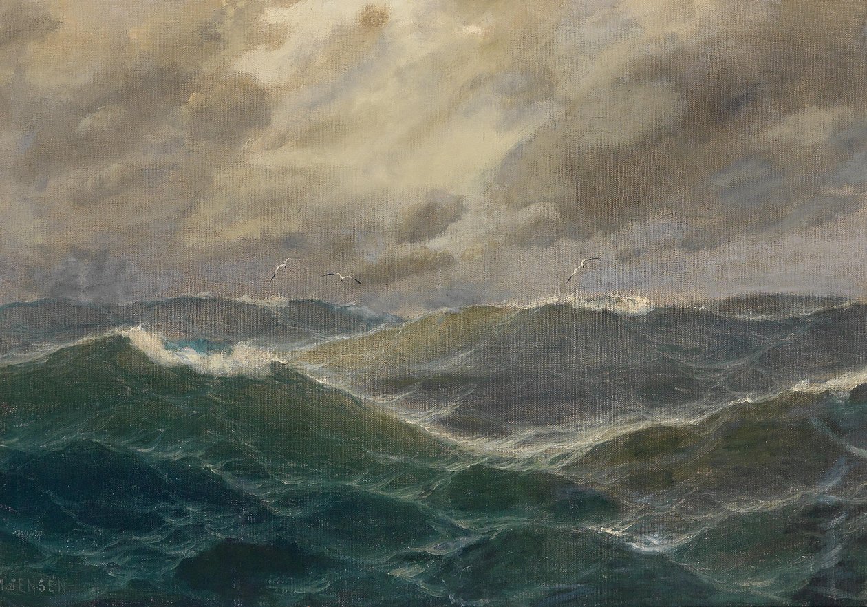 Stormachtige zeeën door Max Jensen