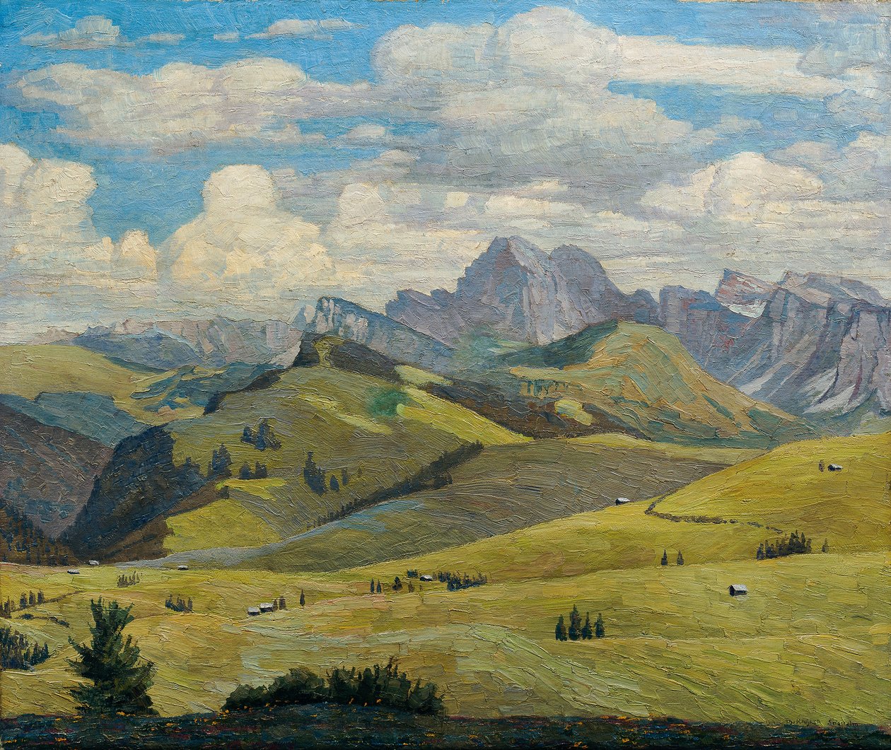 Seiser Alm (Zuid-Tirol) door Max Kahrer