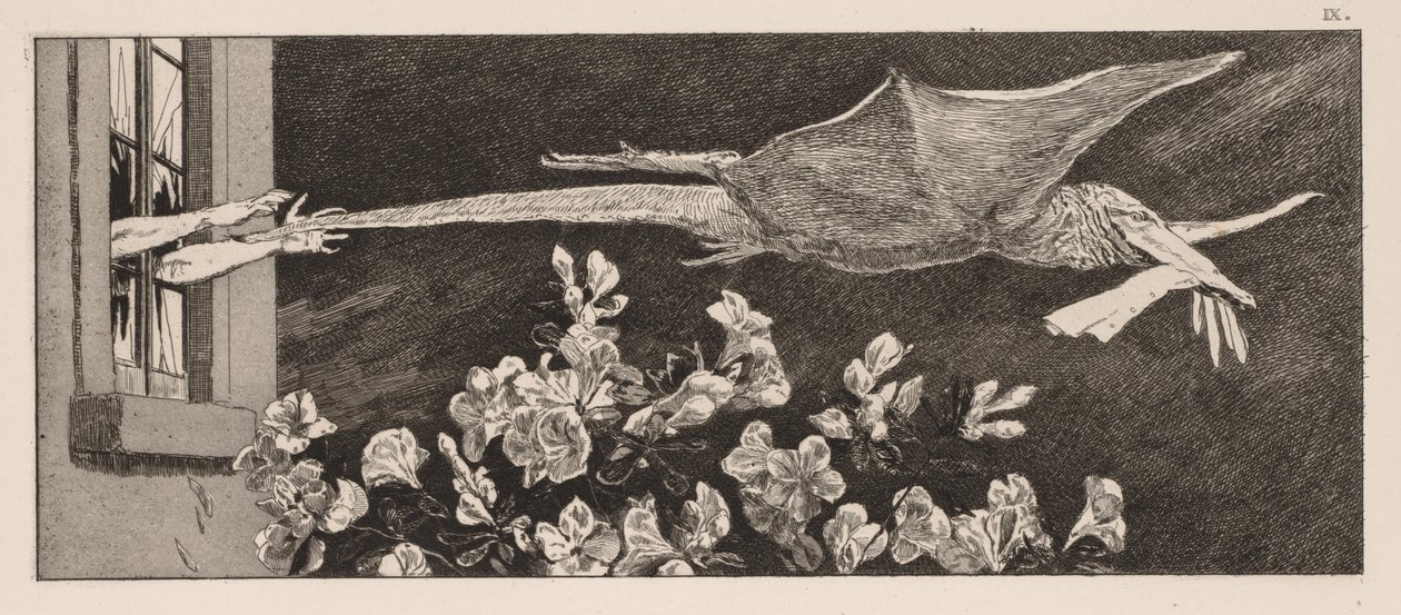 Een Handschoen: De Ontvoering, 1880 door Max Klinger