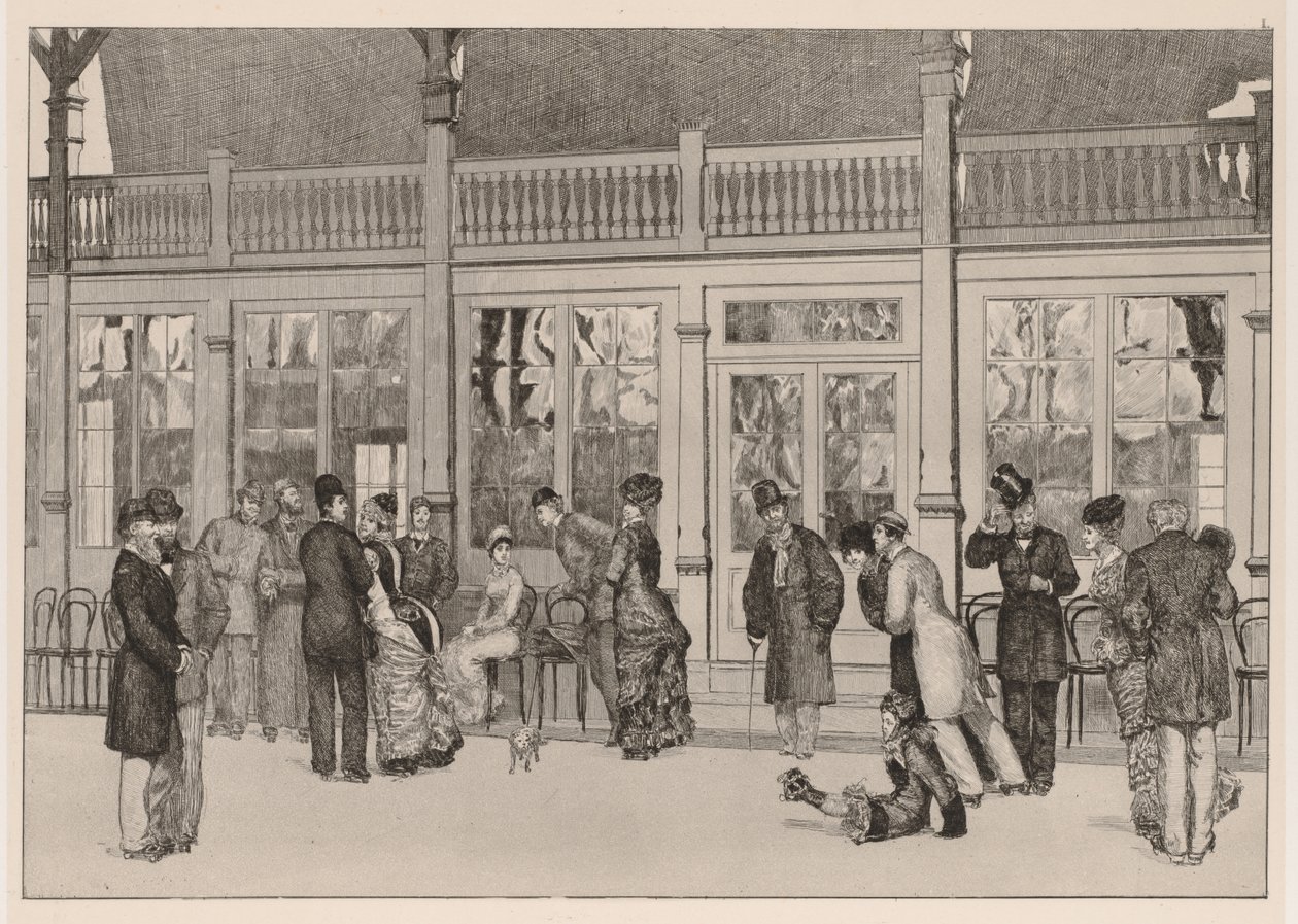 Een handschoen: De locatie, 1880 door Max Klinger