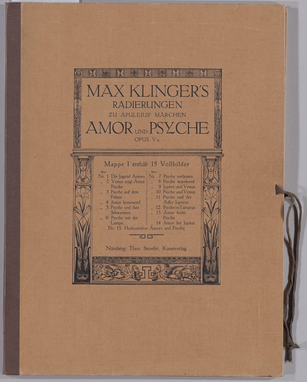Amor en Psyche door Max Klinger