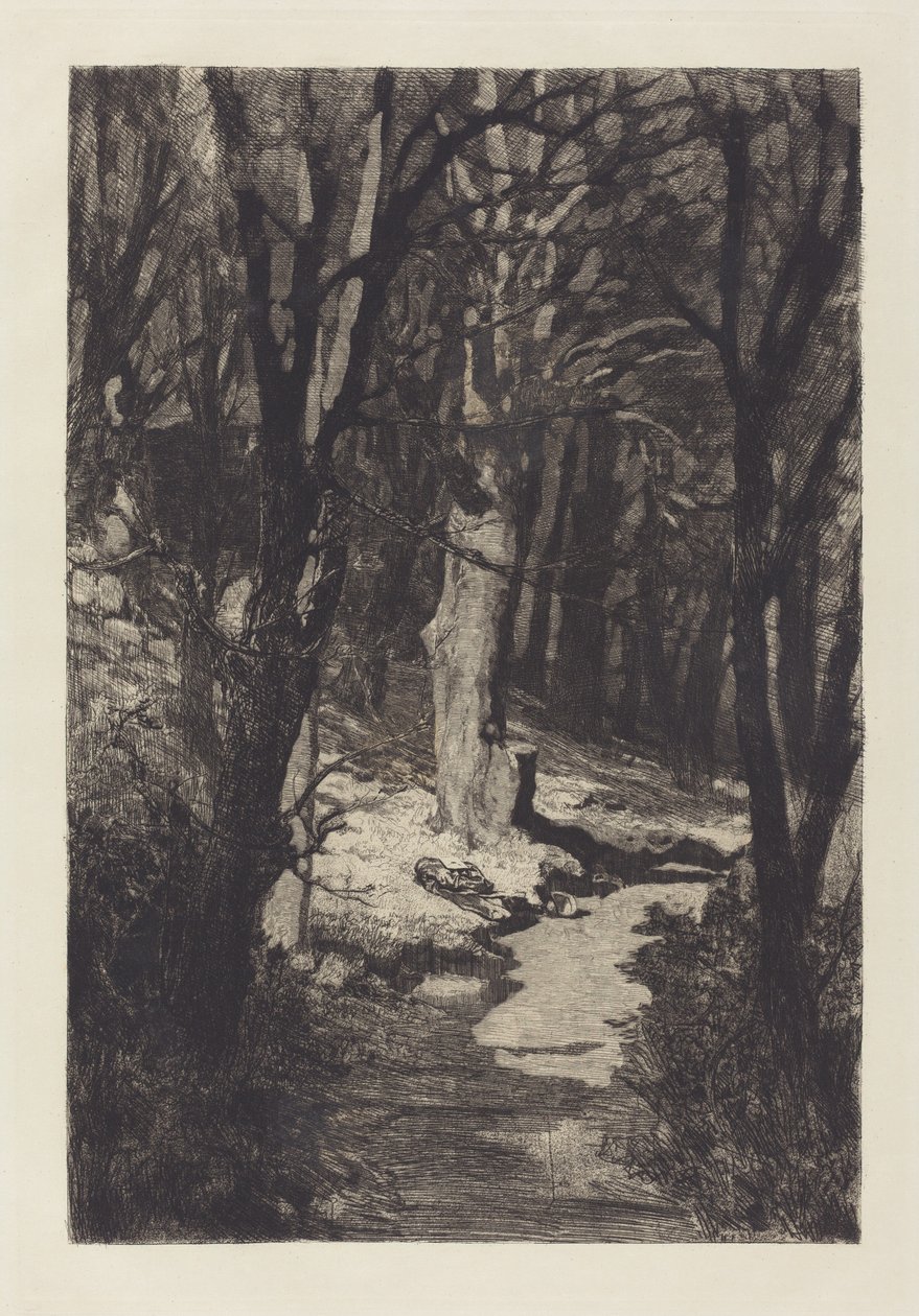 In het Bos, 1883 door Max Klinger