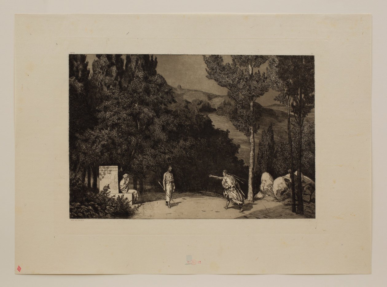 Pyramus en Thisbe III door Max Klinger