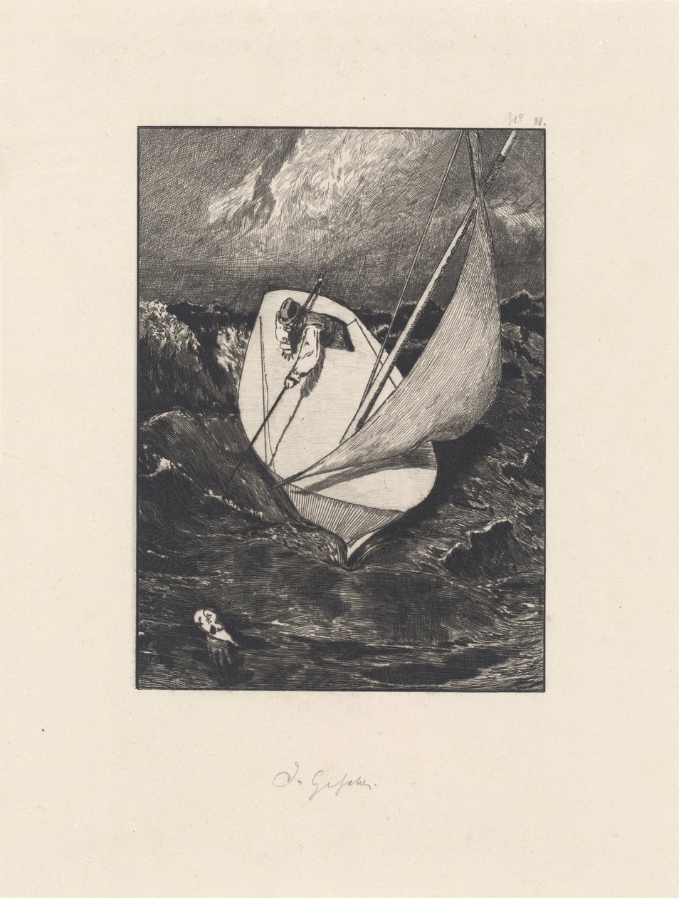 Redding Rettung, 1878-1880 door Max Klinger