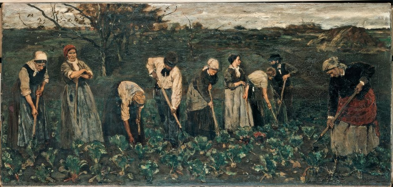 Arbeiders op het bietenveld door Max Liebermann