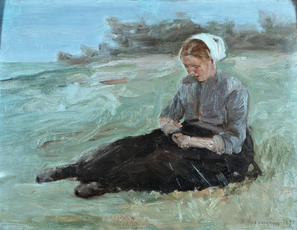 Op de duin door Max Liebermann