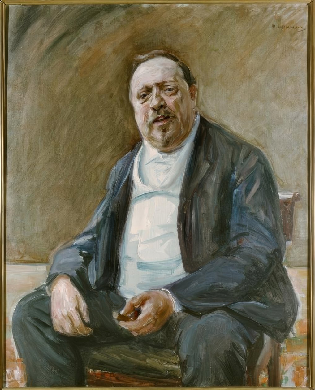 Portret van Alfred von Berger door Max Liebermann