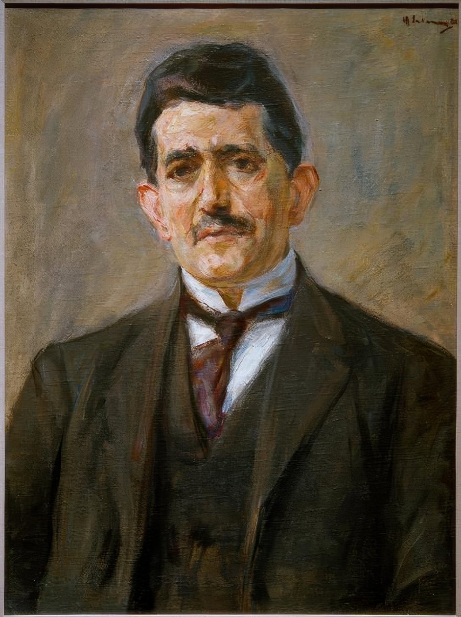 Portret van uitgever Bruno Cassirer door Max Liebermann