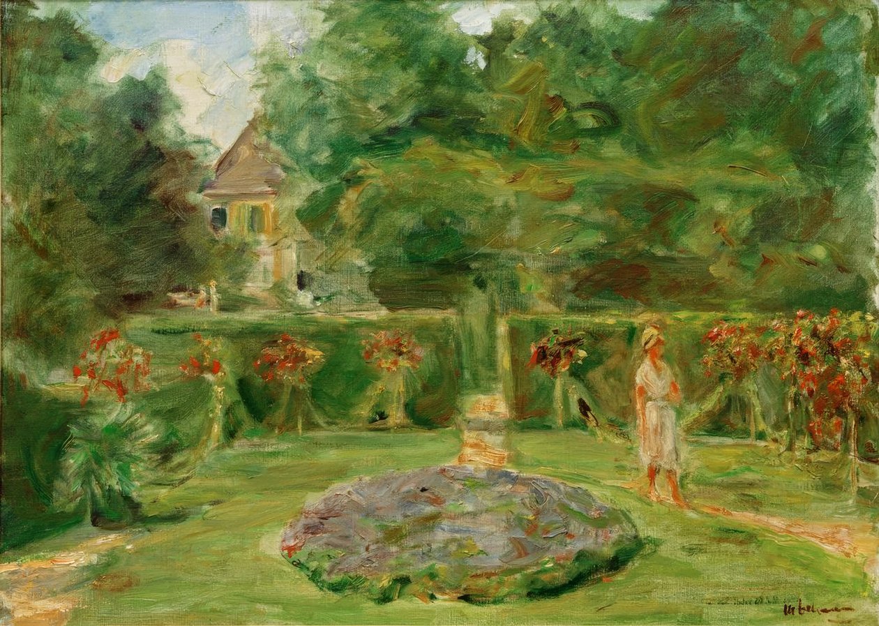 Het ronddeel in de haagtuin door Max Liebermann