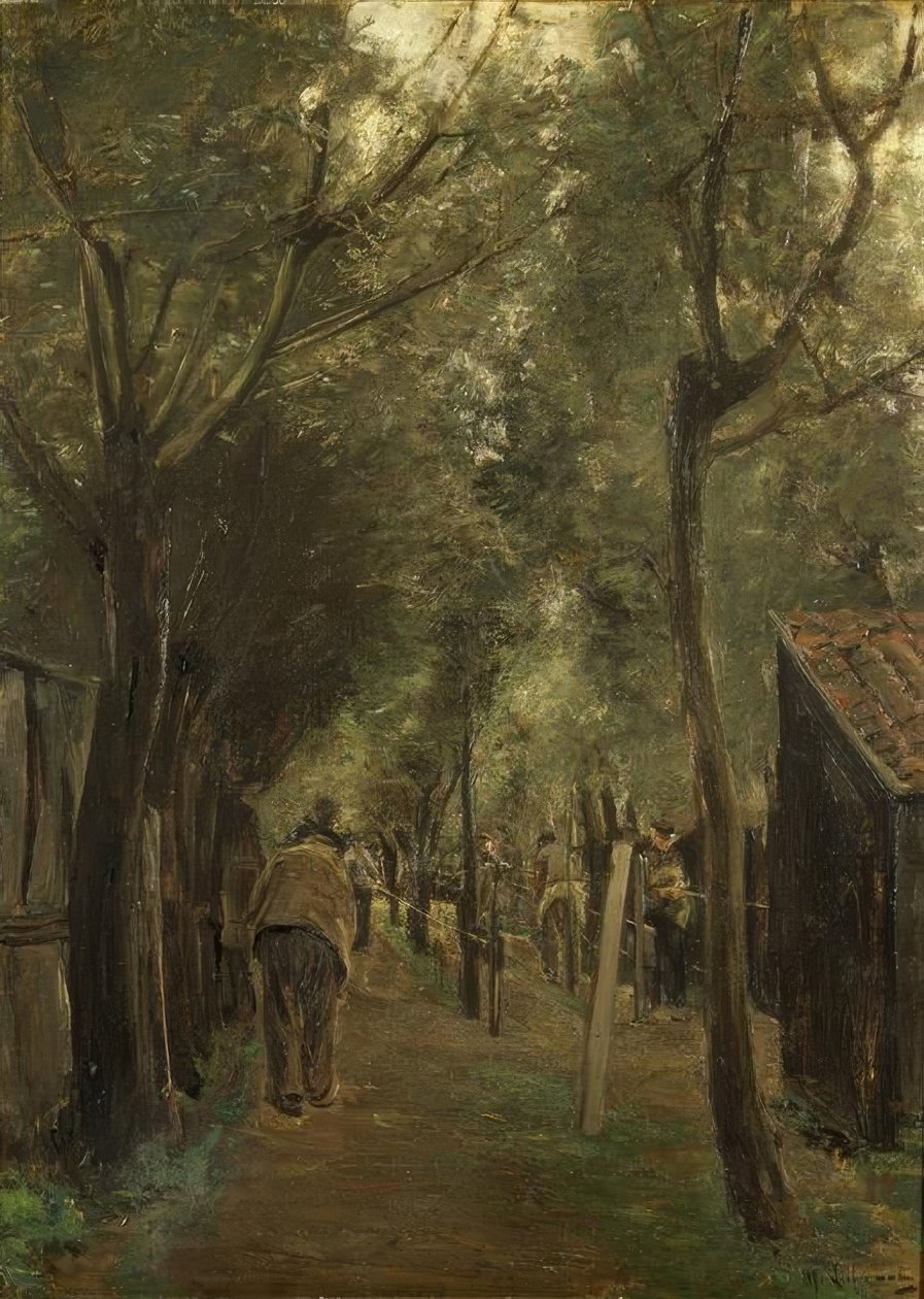 De touwslagerij door Max Liebermann