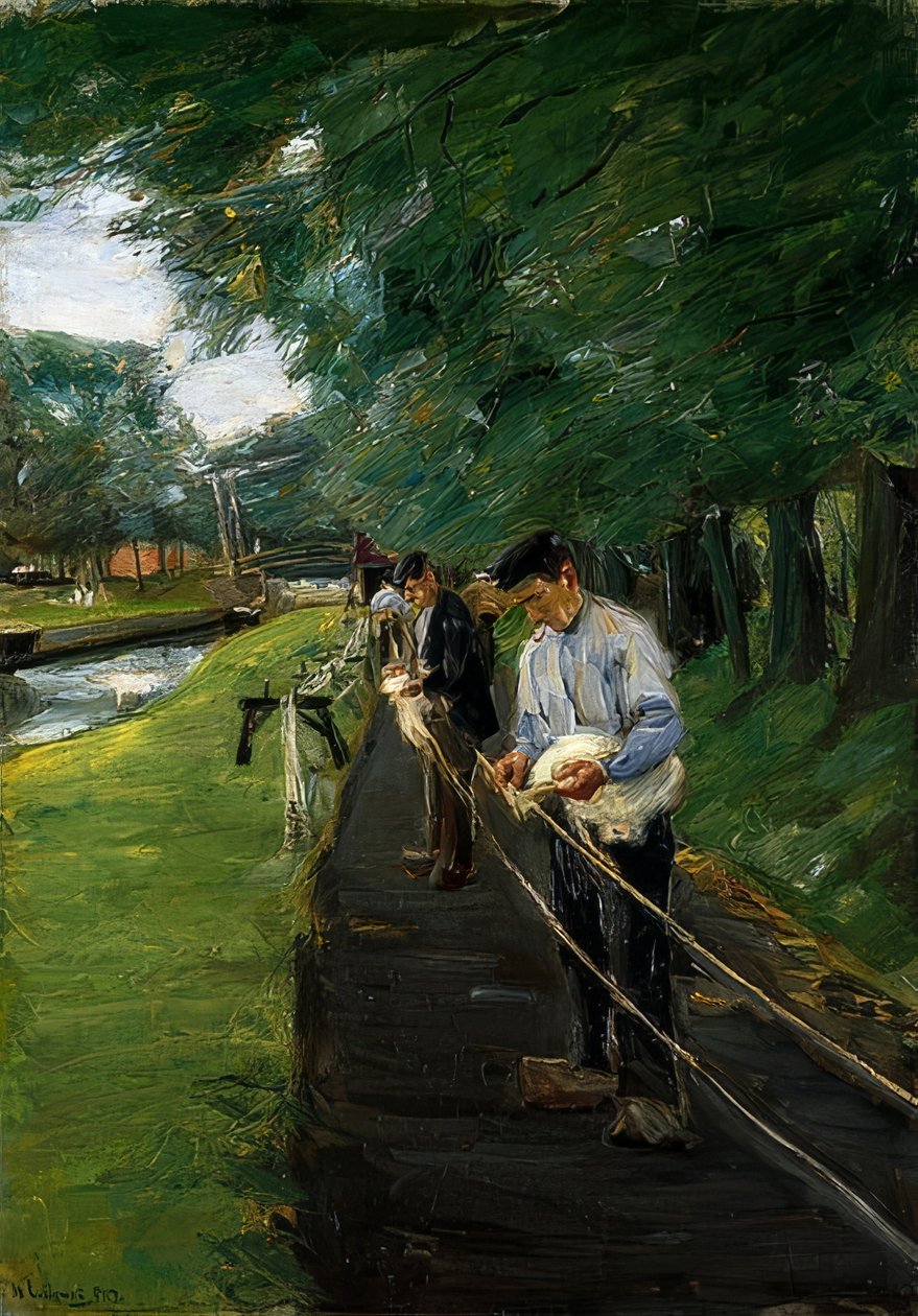 De touwbaan in Edam door Max Liebermann