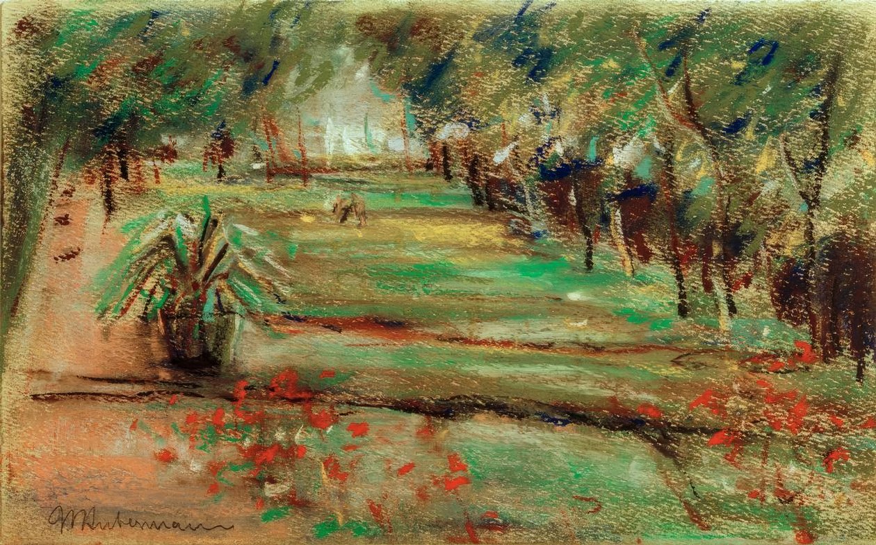 Tuin aan de Wannsee door Max Liebermann