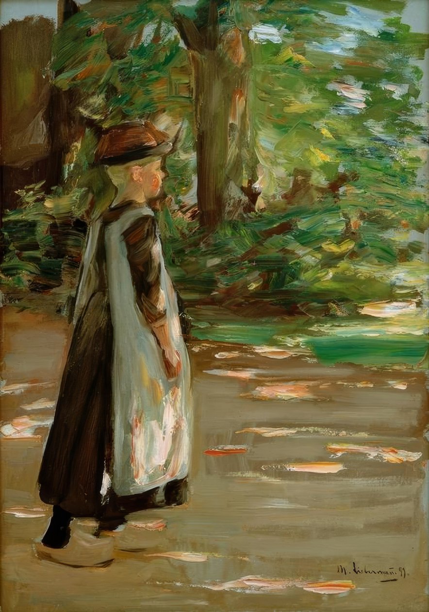 Lopend Meisje door Max Liebermann
