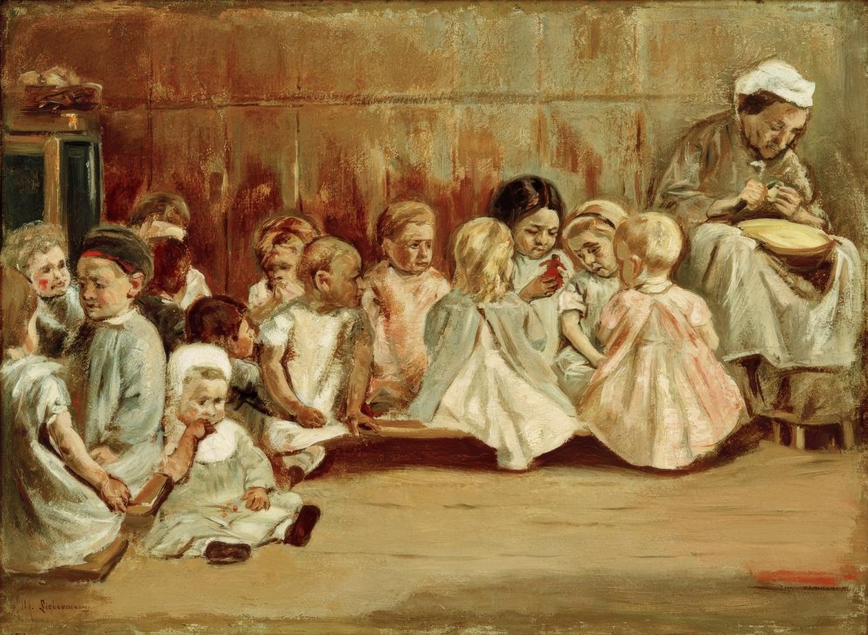 Kleuterschool door Max Liebermann