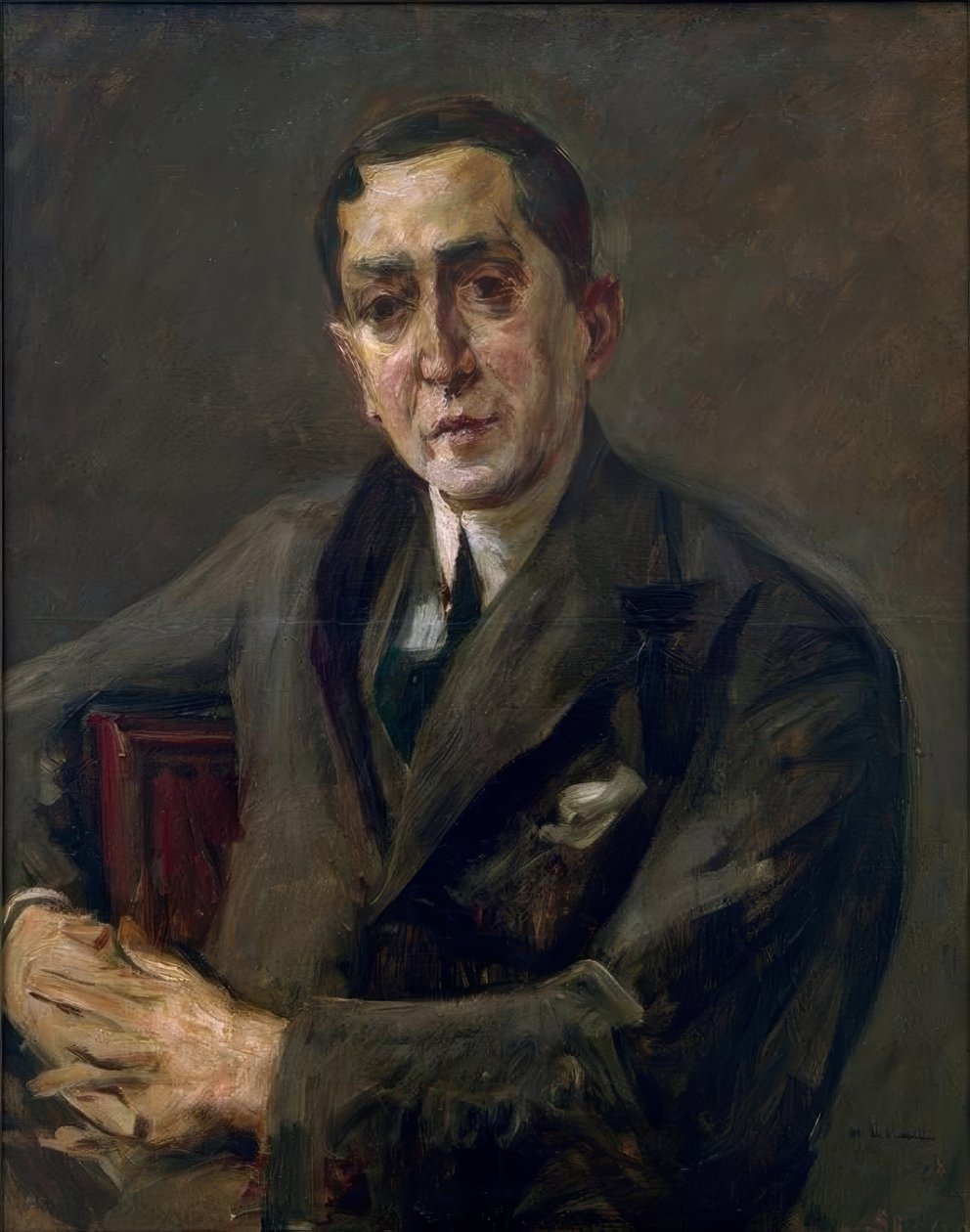 Portret Carl Meinhard door Max Liebermann