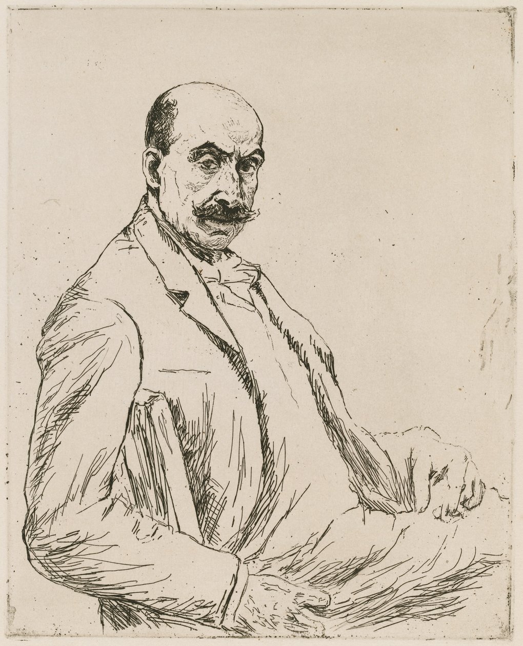 Zelfportret, 1906 door Max Liebermann