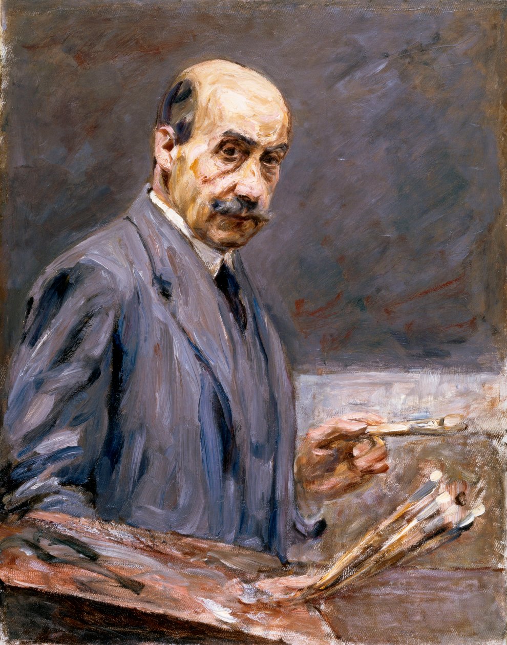 Zelfportret, 1911-12 door Max Liebermann