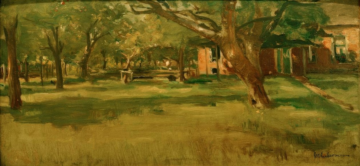 Studie voor de bleek door Max Liebermann