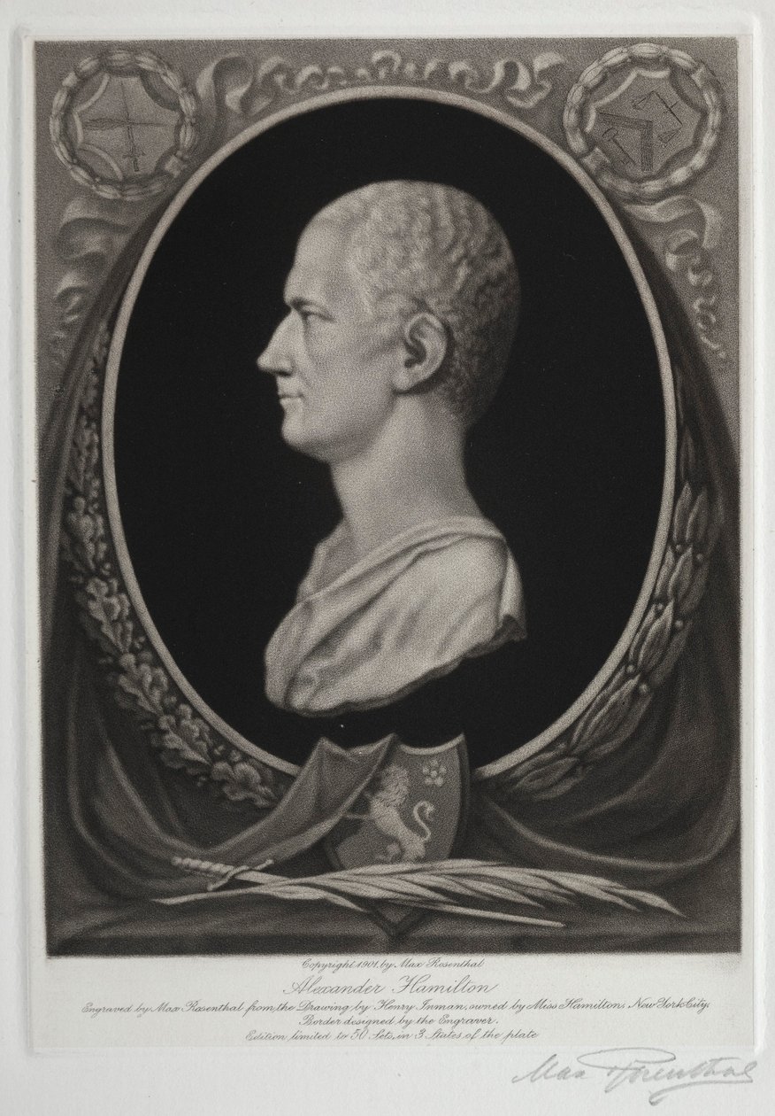 Alexander Hamilton, 1901 door Max Rosenthal